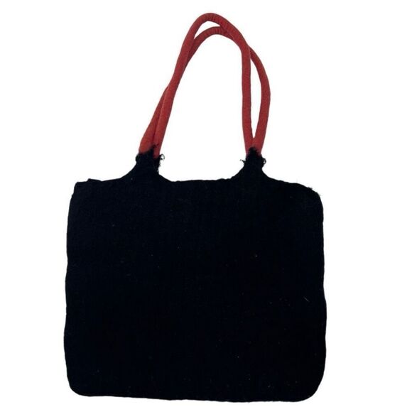 Rising Tide‎ Floral Design Wool Handbag - Picture 2 of 12